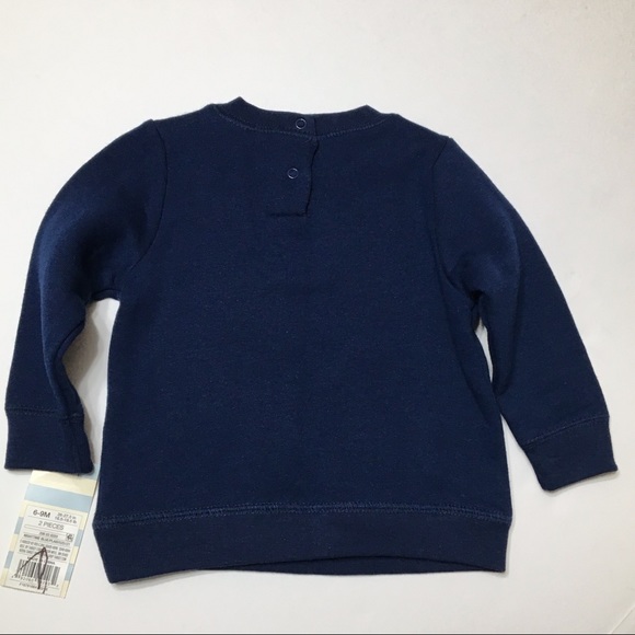 Cat & Jack Cute Teddy Bear Infant Sweatshirt - Picture 6 of 9